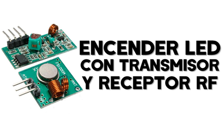 Transmisor y receptor inalámbrico 433MHz