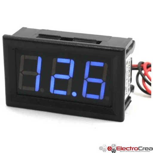 Voltímetro digital 5-120v - ElectroCrea