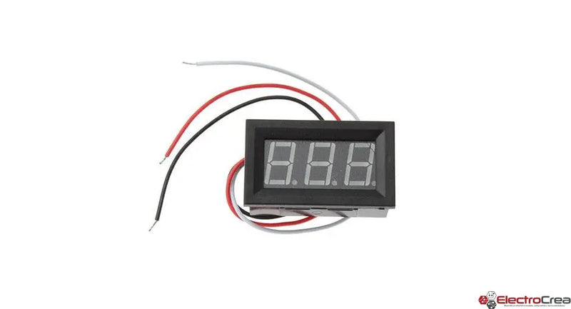 Voltímetro digital 5-120v - ElectroCrea