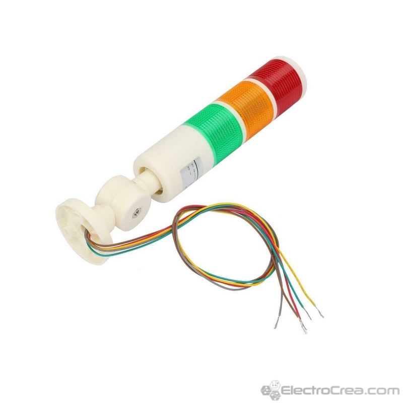 Semaforo con Buzzer Industrial - Escoger voltaje