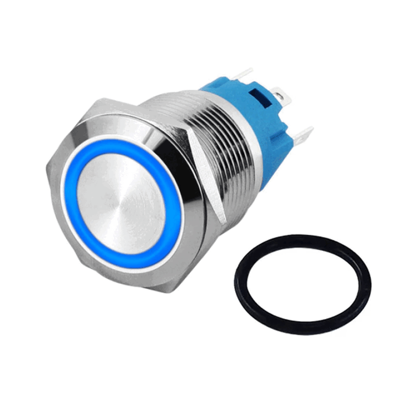 16mm Iluminación metálico C/E Interruptor push botón - Varios Colores