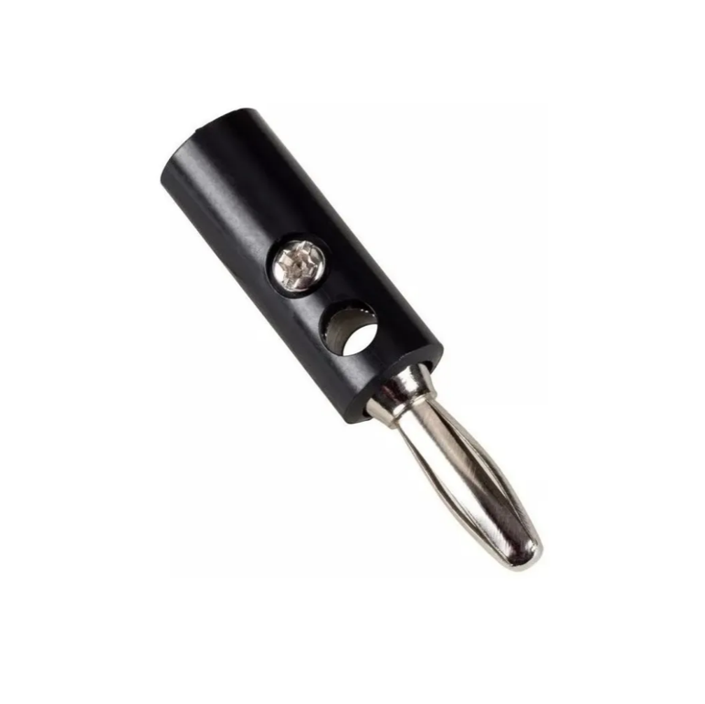 4mm Plug negro macho banana phillips