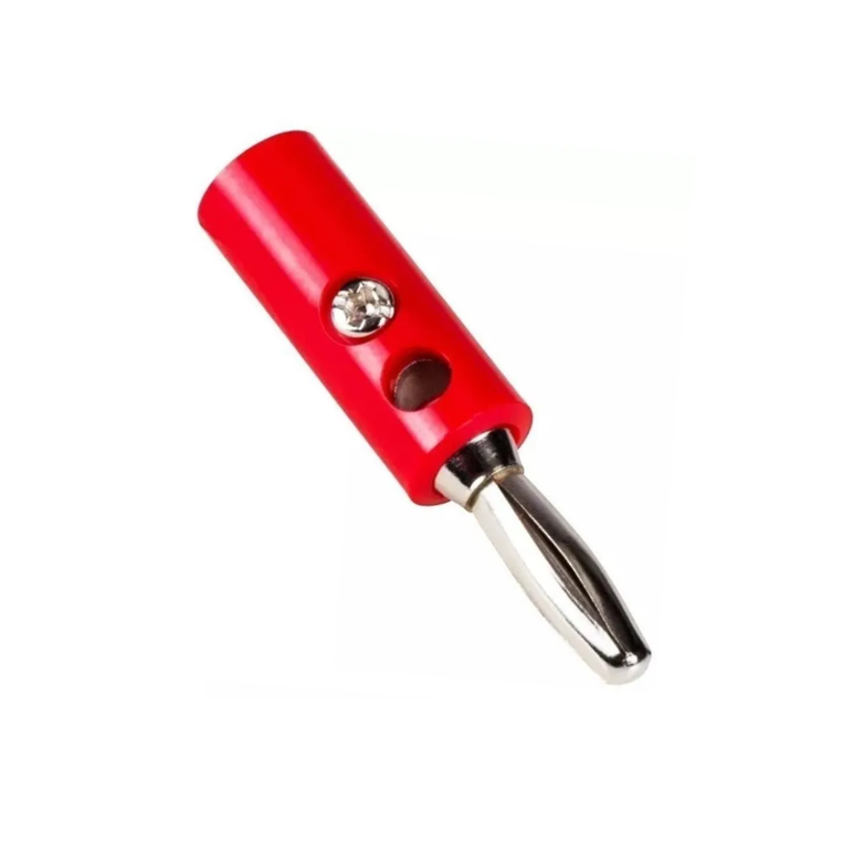 4mm Plug rojo macho banana phillips