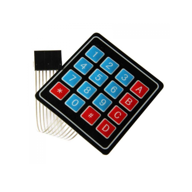 4x4 Teclado membrana matricial