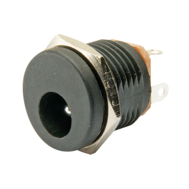 Conector Chasis Jack Hembra 5.5x2.1mm con Rosca Conector Chasis Jack Hembra 5.5x2.1mm con Rosca
