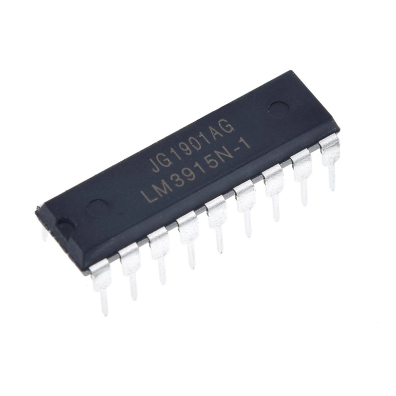 Controlador de display LM3915 vumetro