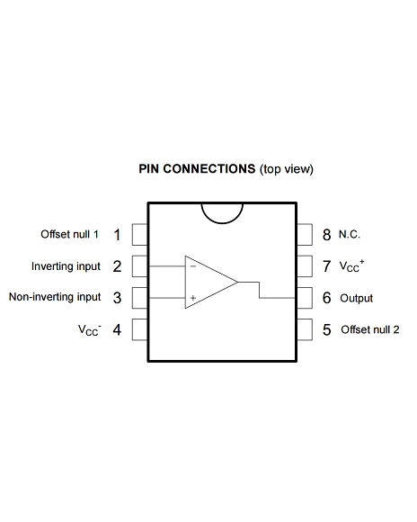 LM741CN Amplificador operacional