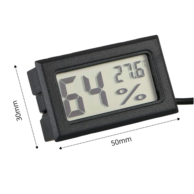 Termohigrometro digital con LCD y sonda