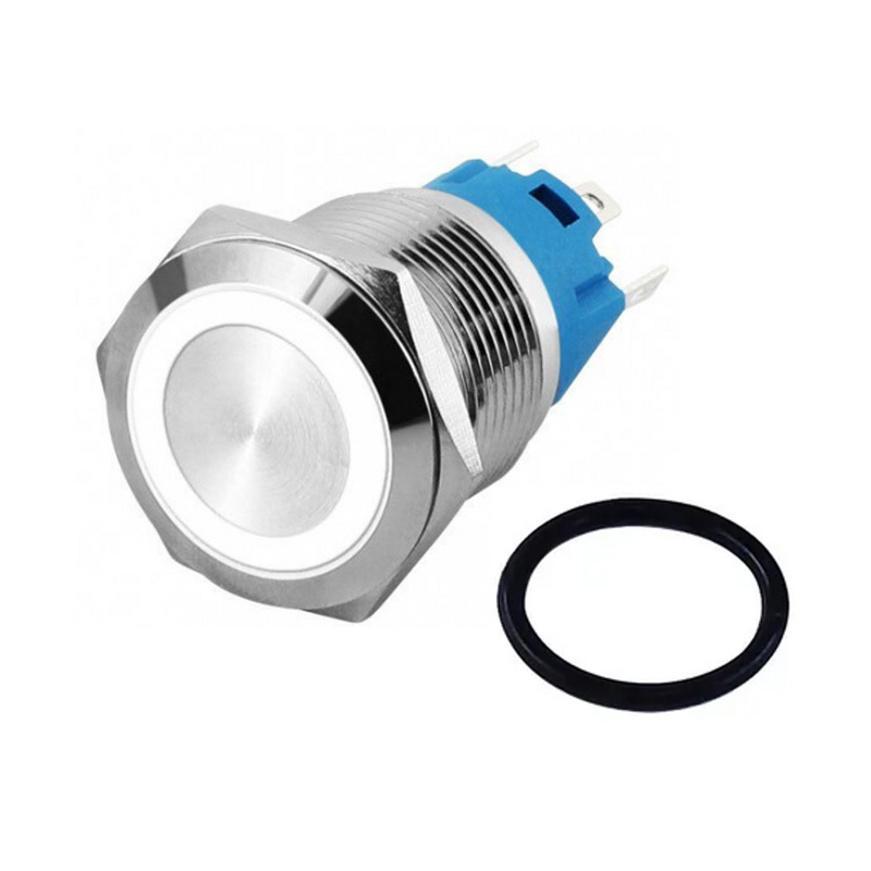 16mm Iluminación metálico C/E Interruptor push botón - Varios Colores