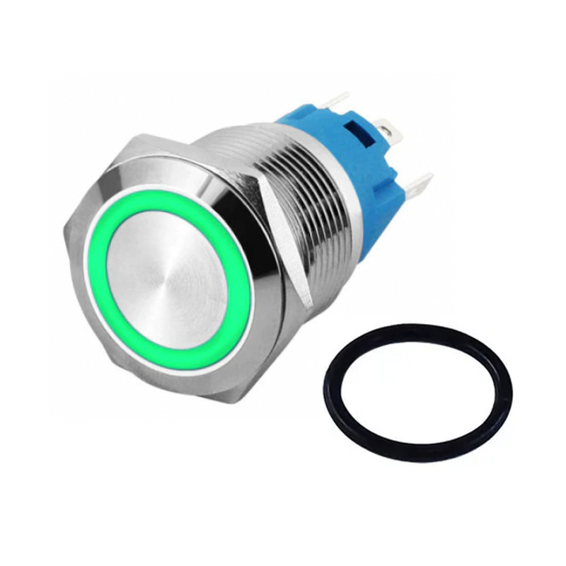 16mm Iluminación metálico S/E Interruptor push botón - Varios Colores