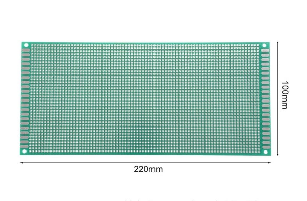 10x22cm Perforada tablilla fenólica