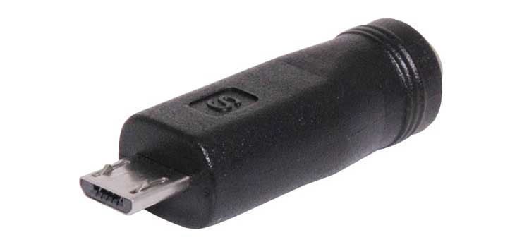 DC Hembra a Micro B USB adaptador