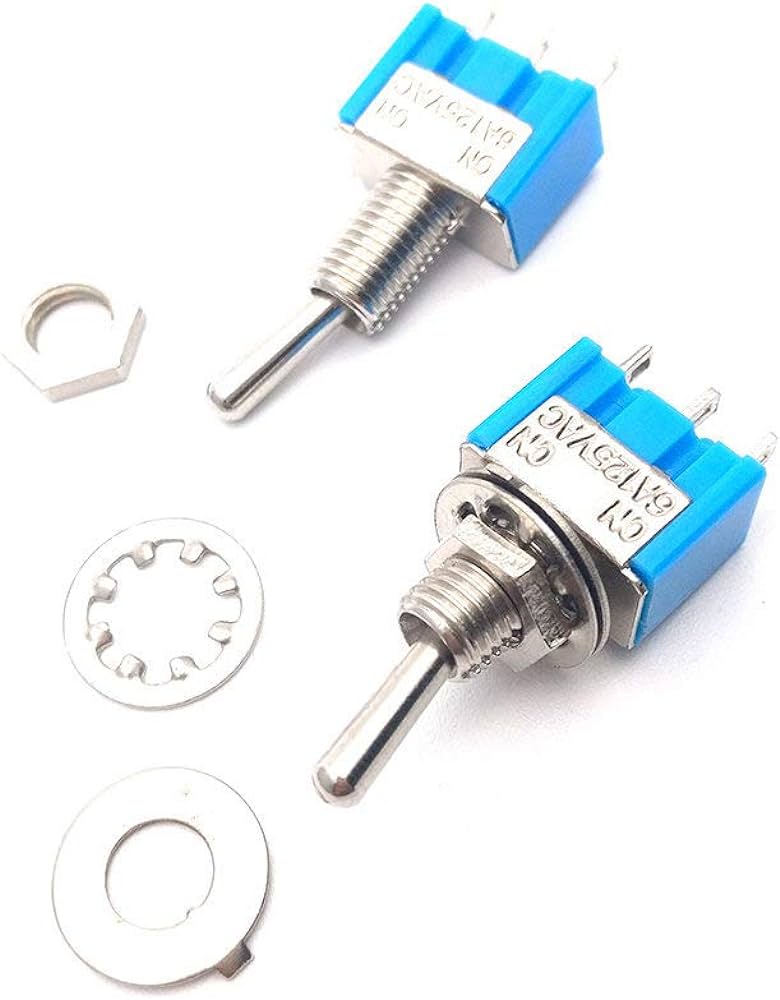 MTS-102 SPDT 125v 6A Interruptor palanca cola de rata