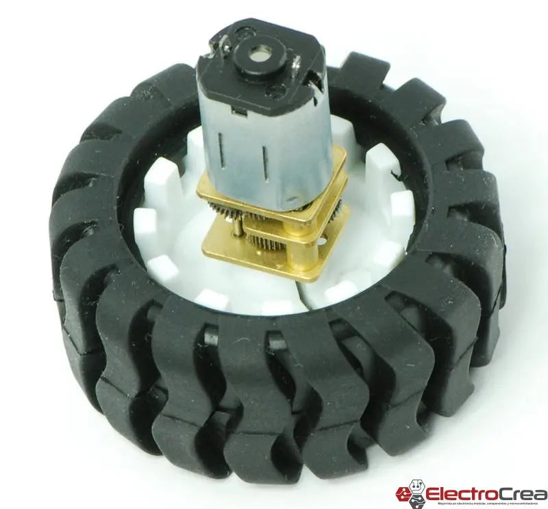 Motor DC con reductor 100 RPM - ElectroCrea