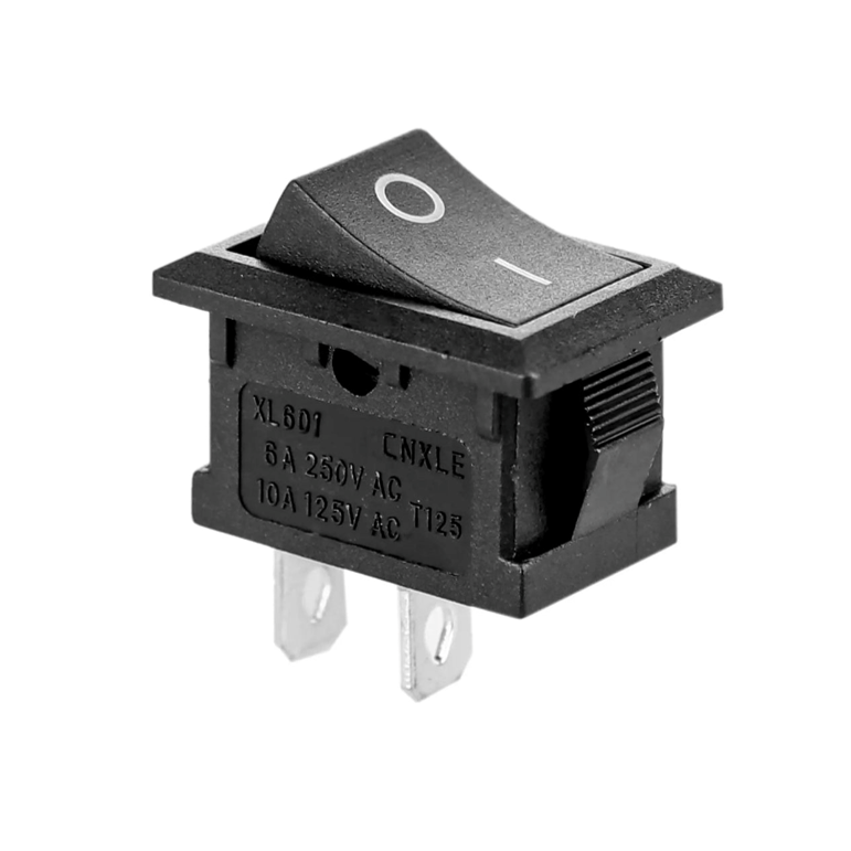 XL601 125v 10A Negro interruptor balancín