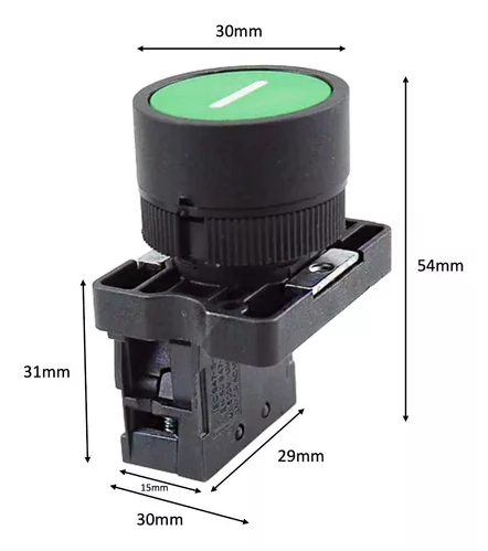Verde NA Interruptor Industrial BE102C