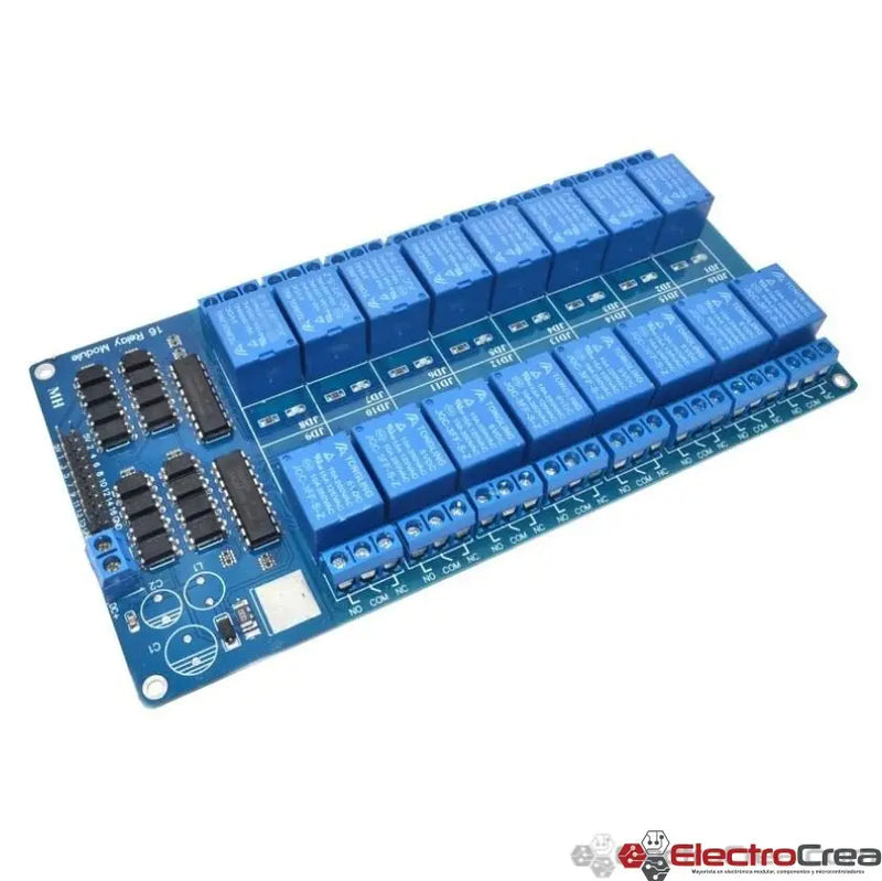 16CH Módulo de relevadores 16 canales - ElectroCrea