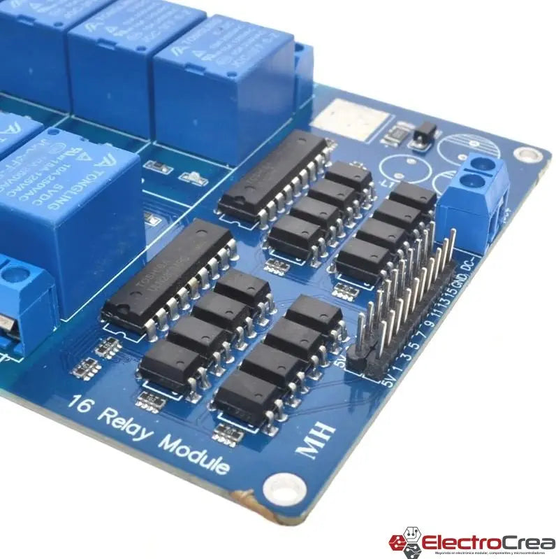 16CH Módulo de relevadores 16 canales - ElectroCrea