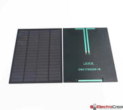 18v 5W Panel solar 170x220mm PET - ElectroCrea