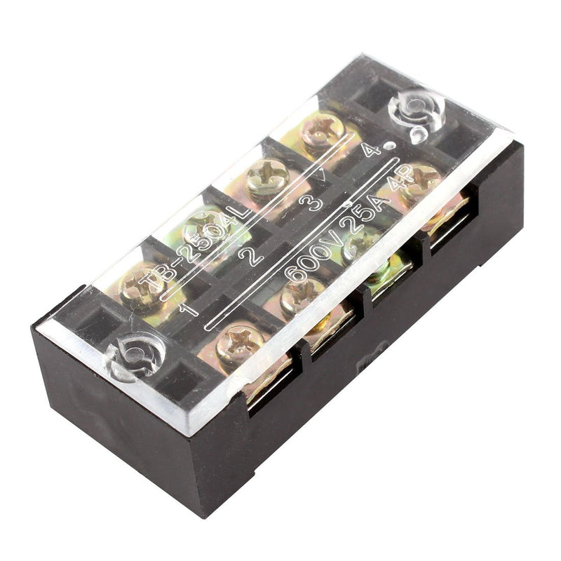 Banco de terminales TB-2504 8 tornillos 2 filas