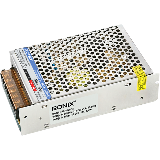 12v 10A Fuente de voltaje conmutada RONIX RFX-120-12
