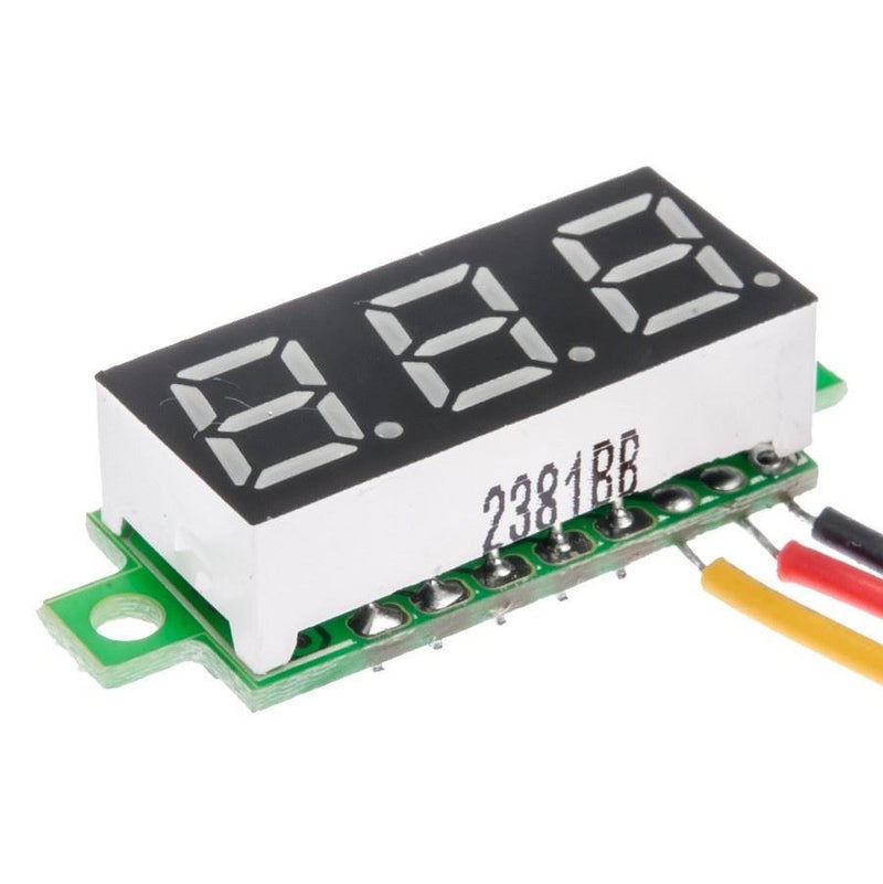 Voltímetro digital chico 0-30v - ElectroCrea