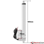 250MM 90KG Actuador lineal eléctrico 12V - ElectroCrea