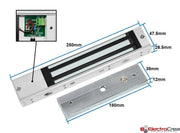 280KG 12V Electroimán para puerta - ElectroCrea