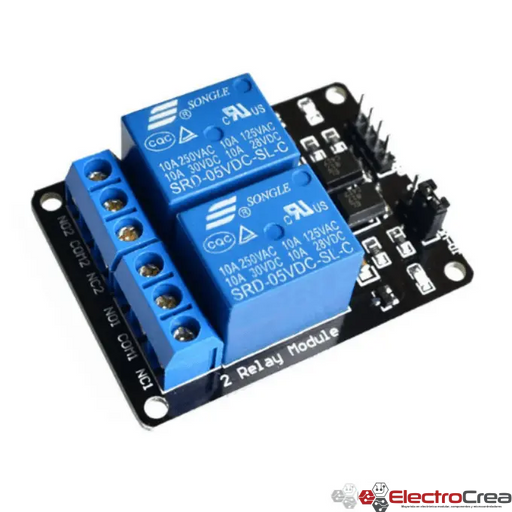 Módulo de 2 relevadores - ElectroCrea