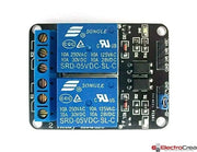 Módulo de 2 relevadores - ElectroCrea