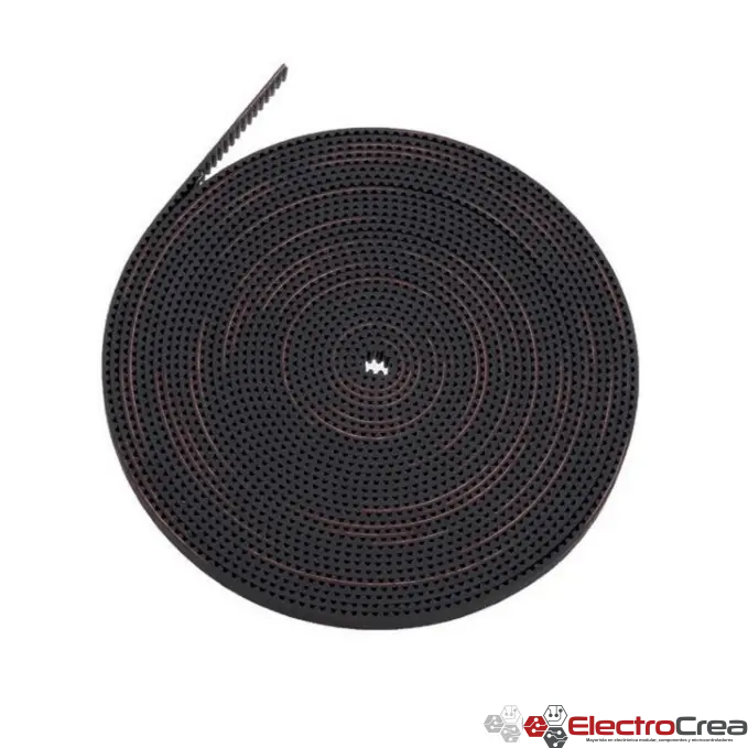 Banda dentada GT2 2GT-6mm 1 metro lazo abierto - ElectroCrea