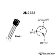 Transistor 2N2222 - ElectroCrea