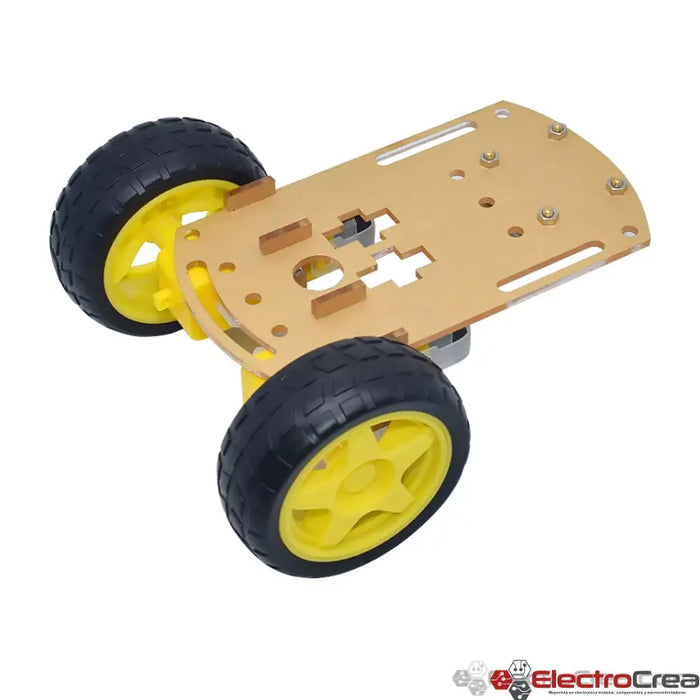 2WD Kit Chasis Robot 2 Motores V2 - ElectroCrea