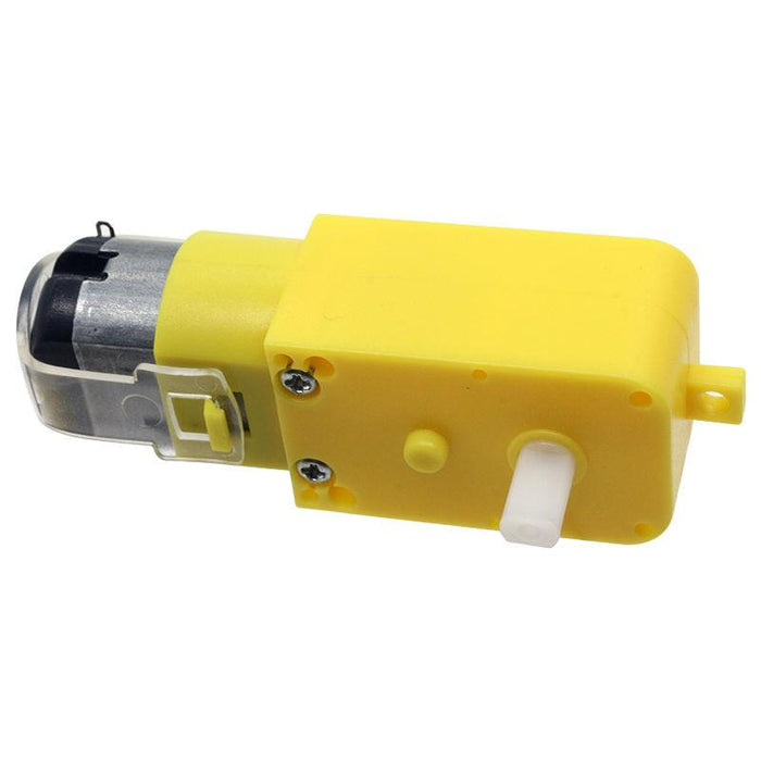 Motorreductor amarillo para llanta 65x28 mm - ElectroCrea