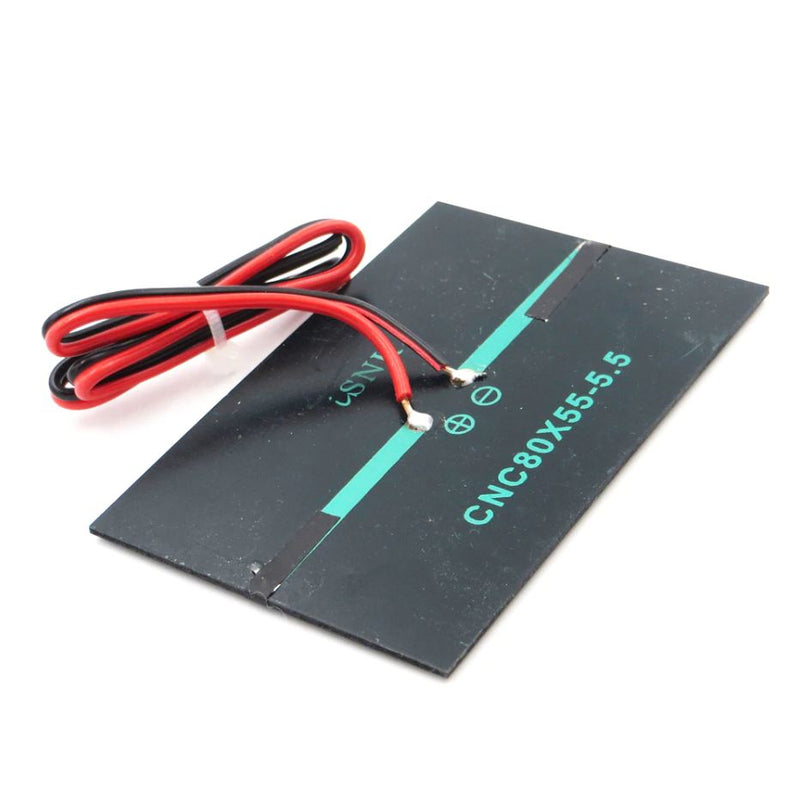 5.5v .55W Panel solar 80x55mm