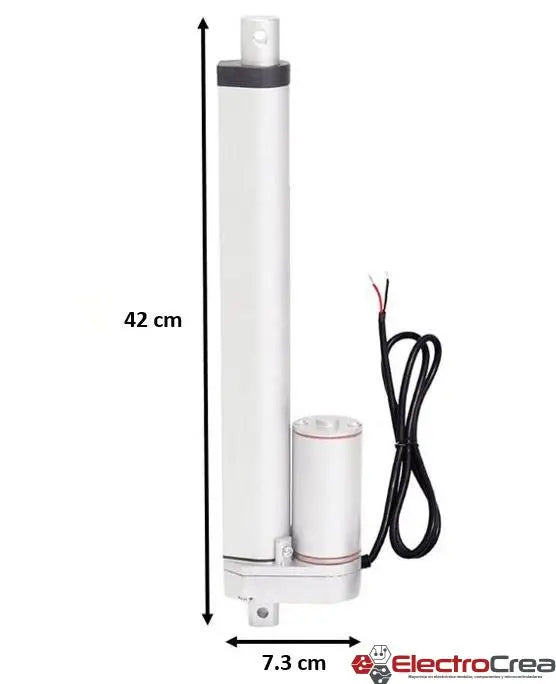 300MM 150KG Actuador lineal eléctrico 12V - ElectroCrea