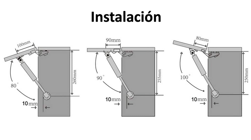 Piston neumático 15KG 150N
