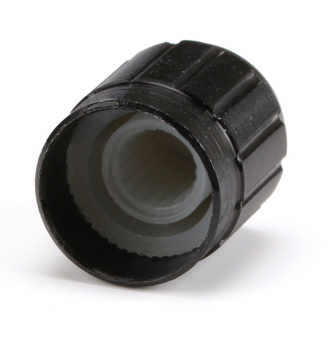 Perilla knob de alumino negro - ElectroCrea