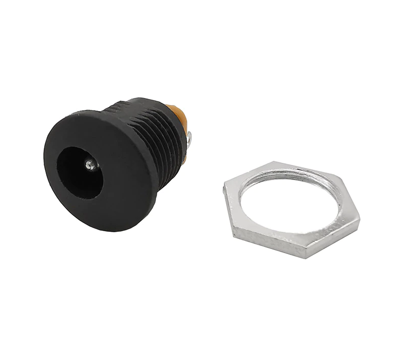 5.5x2.1mm Rosca jack DC hembra conector