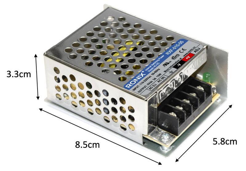 5v 3A Fuente de voltaje conmutada RXF-015-05