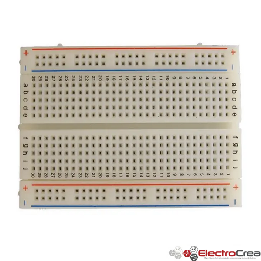 Protoboard Medio 400 puntos - ElectroCrea