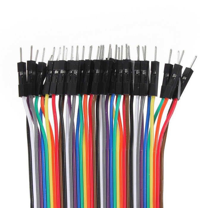 Cable jumper dupont 20 cm - Varios tipos - ElectroCrea
