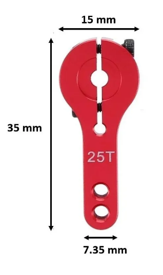 25T Brazo de aluminio para servo