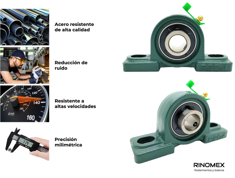 Chumacera de piso 3/4 pulgada UCP204-12