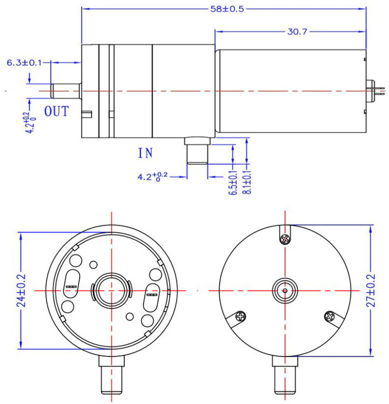 370 3-6v Bomba de aire