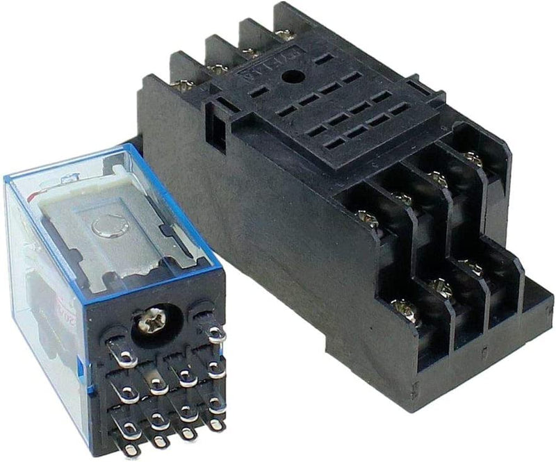 Relevador MY4NJ con Base PYF14A - Varios voltajes