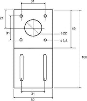 Soporte L para Nema 17 - ElectroCrea
