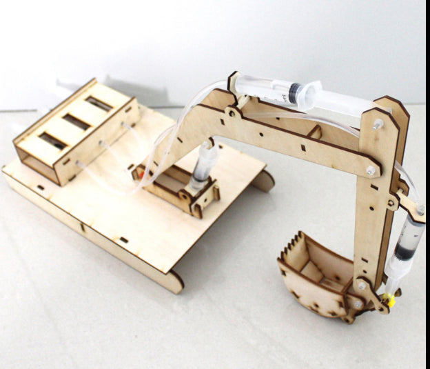 Kit Brazo Hidraulico Excavador con Jeringas - ElectroCrea