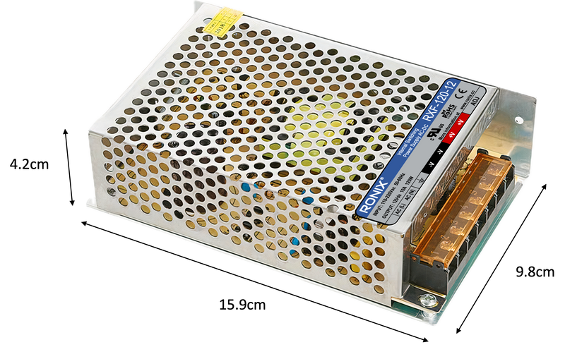 12v 10A Fuente de voltaje conmutada RONIX RFX-120-12