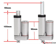 50MM 90KG Actuador lineal eléctrico 12V - ElectroCrea